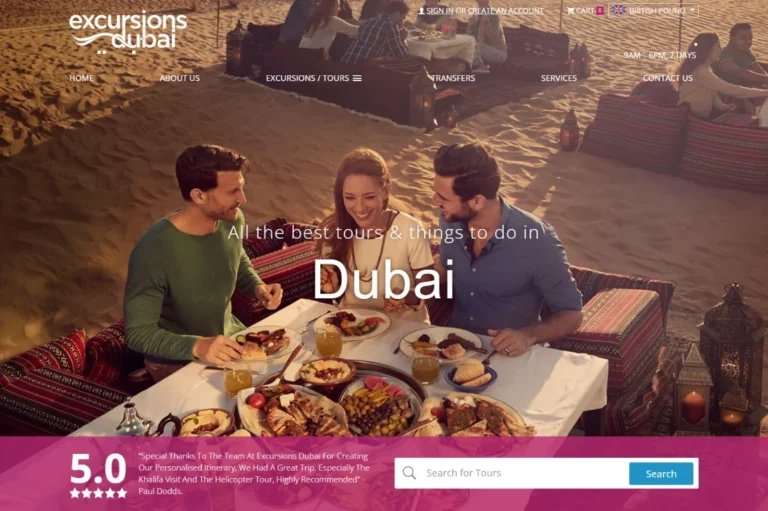 Excursions Dubai home page — tours, tickets and transfers in Dubai