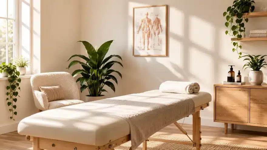 Bright treatment room for a clinic or practice WordPress website