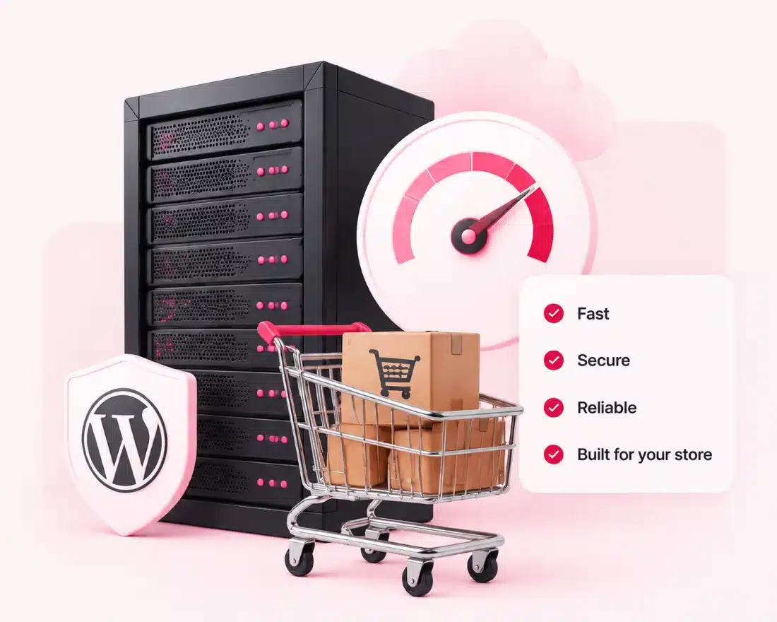 WordPress hosting for a WooCommerce store: fast, secure and reliable server with a shopping cart