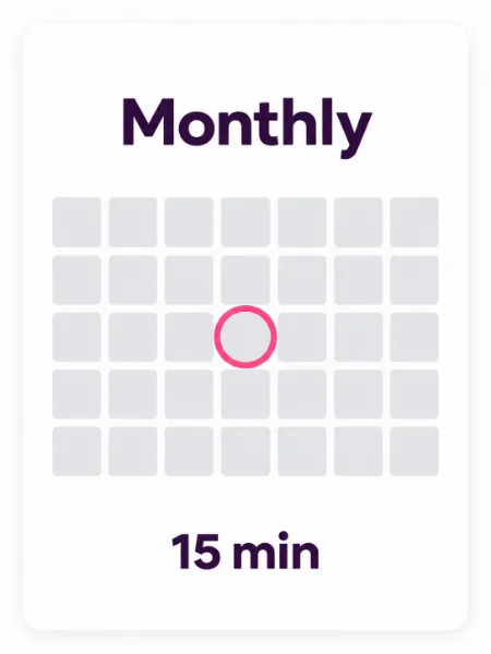 Desk calendar with the first Monday circled in pink, planning monthly WordPress security tips
